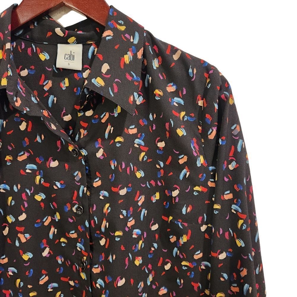 Cabi 3423 Ferris Button Down Shirt Size Small Confetti - Picture 3 of 8